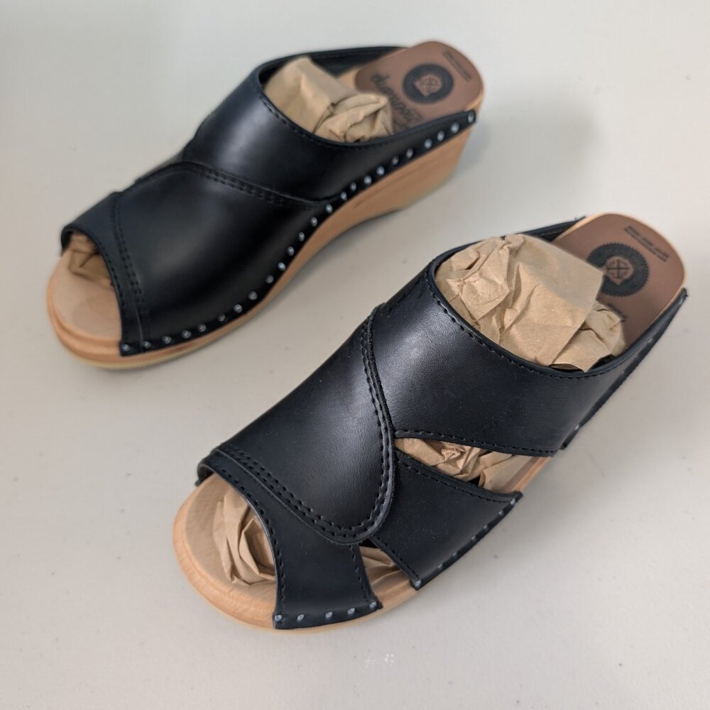 Troentorp New Black Mariah Clog Sandals Size 35